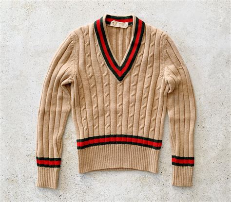 gucci metallic sweater|gucci sweater vintage.